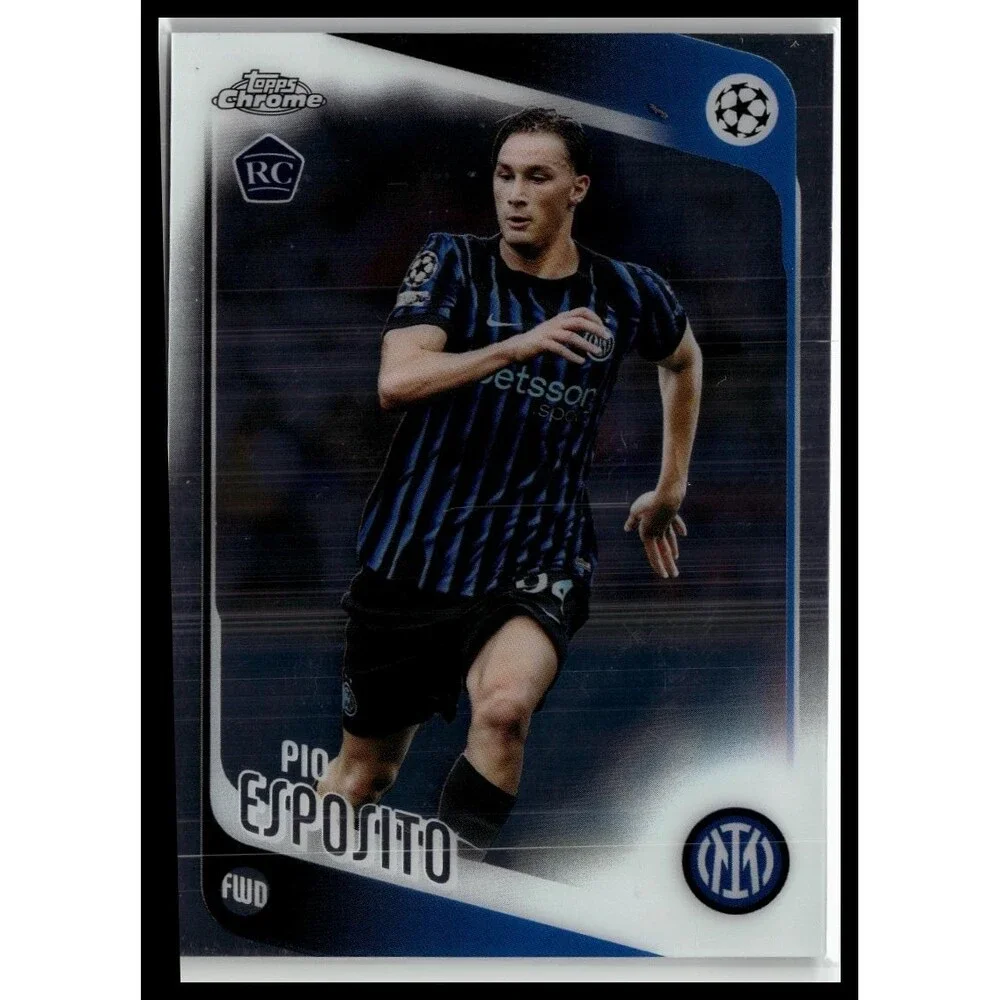 2025-26 Topps Chrome UEFA Pio Esposito #163 Inter Milan Rookie
